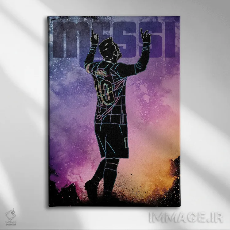 تابلو دکوراتیو روح پولگا اثر دانی آرت - نمای روبهرو روی دیوار