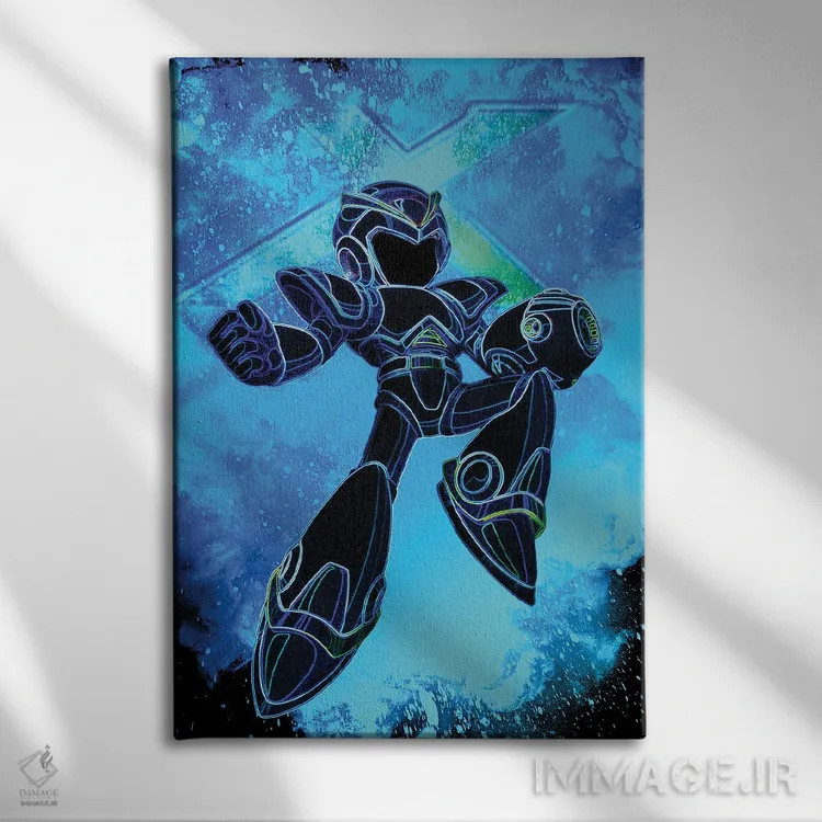 تابلو دکوراتیو روح ایکس اثر دانی آرت - نمای روبهرو روی دیوار