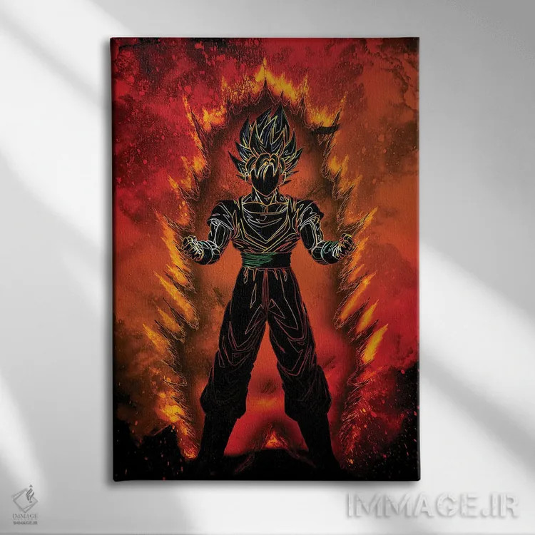 تابلو دکوراتیو روح سایان اثر دانی آرت - نمای روبهرو روی دیوار