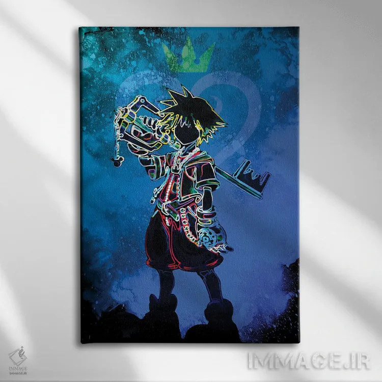 تابلو دکوراتیو روح پادشاهی اثر دانی آرت - نمای روبهرو روی دیوار