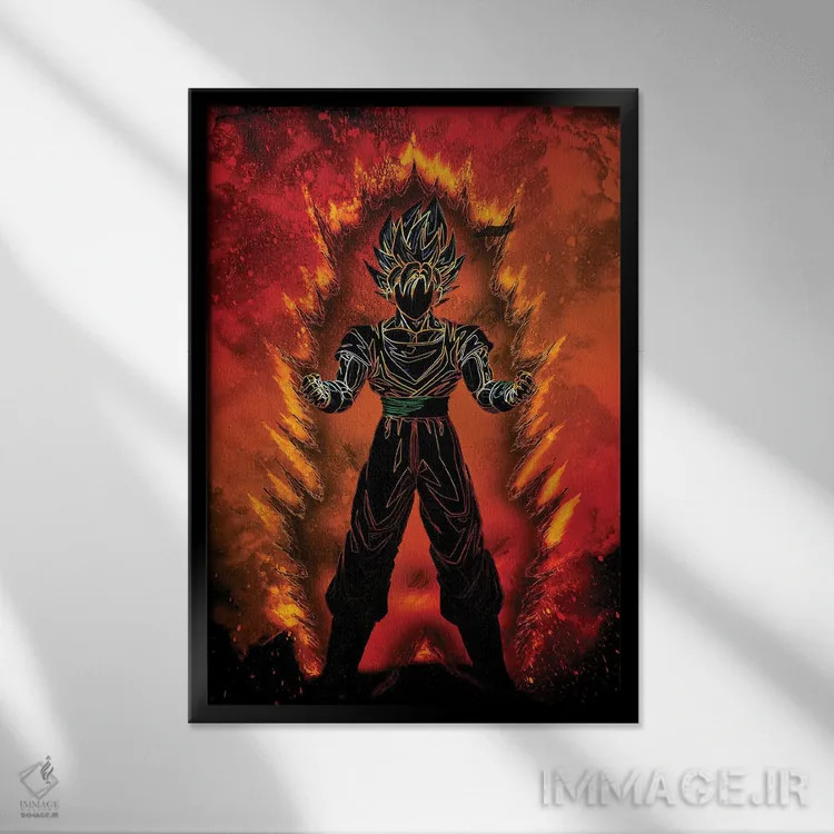 تابلو دکوراتیو روح سایان اثر دانی آرت - نمای قابدار مشکی