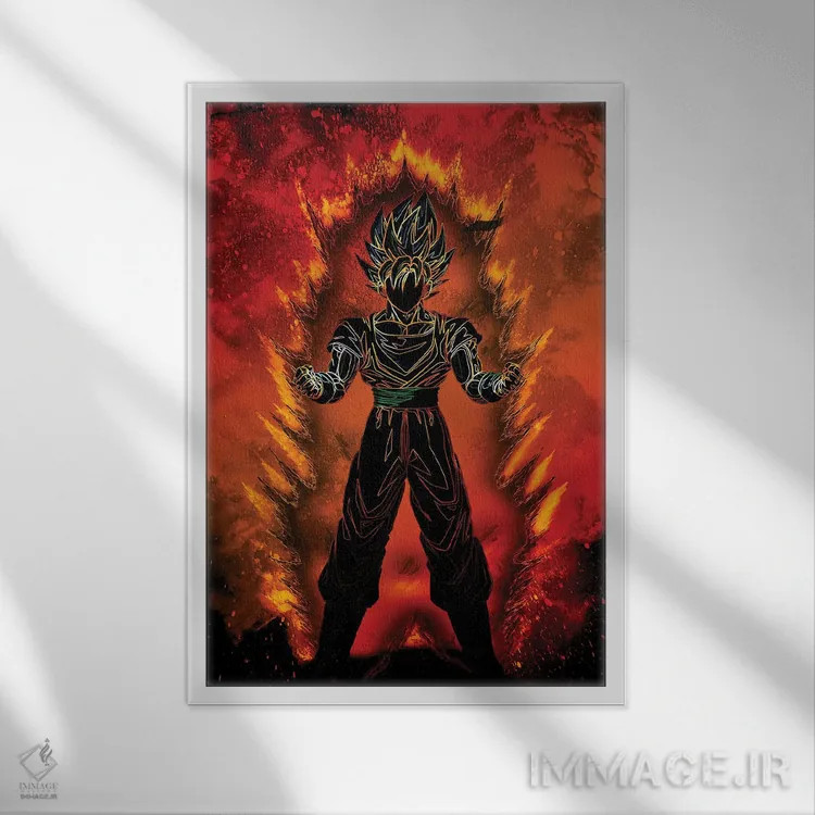 تابلو دکوراتیو روح سایان اثر دانی آرت - نمای قابدار سفید