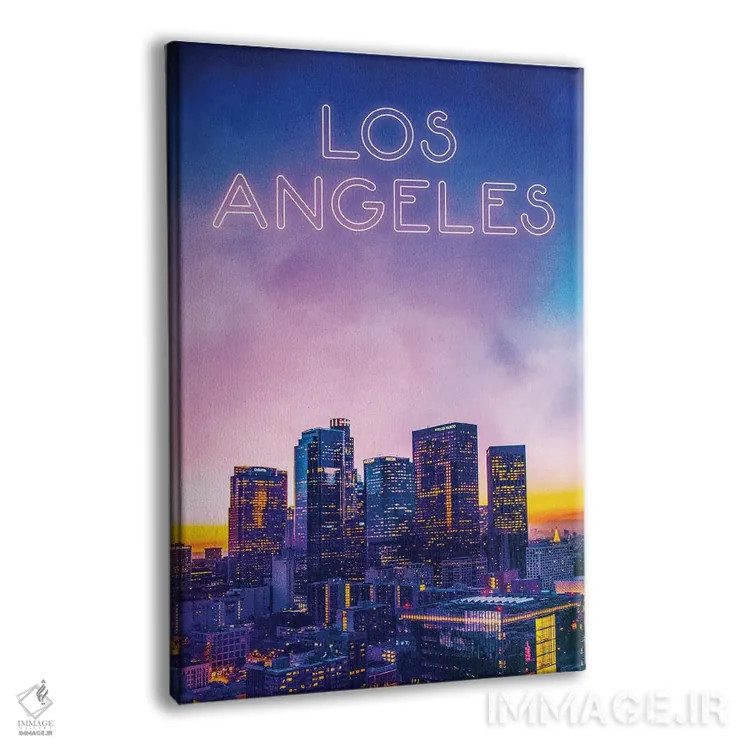 تابلو دکوراتیو غروب آفتاب در لس آنجلس اثر دانی آرت - نمای پرسپکتیو محصول