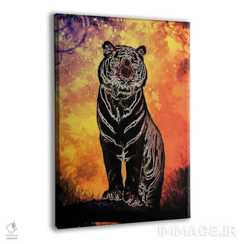 تابلو دکوراتیو روح ببر اثر دانی آرت - نمای پرسپکتیو محصول