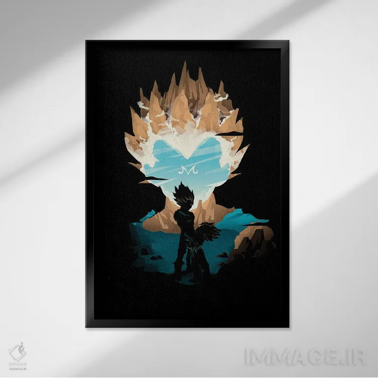 تابلو دکوراتیو فداکاری اثر دانی آرت - نمای قابدار مشکی