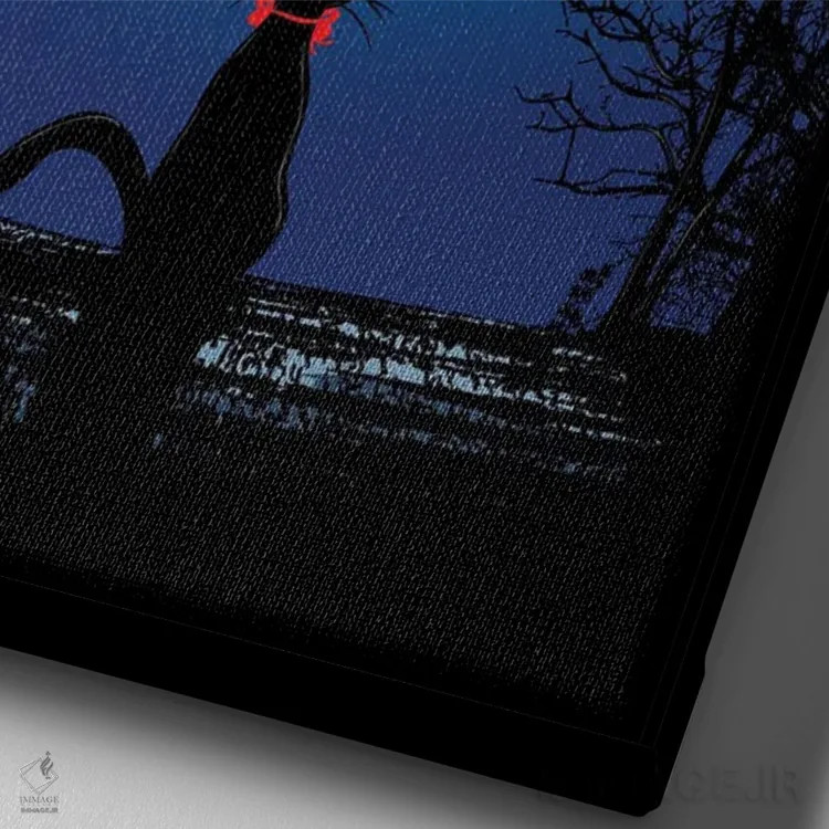 تابلو دکوراتیو با روح خود پرواز کن اثر دانی آرت - نمای نزدیک بافت بوم