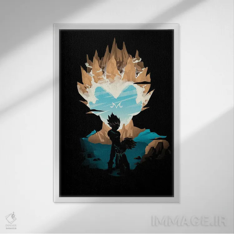 تابلو دکوراتیو فداکاری اثر دانی آرت - نمای قابدار سفید