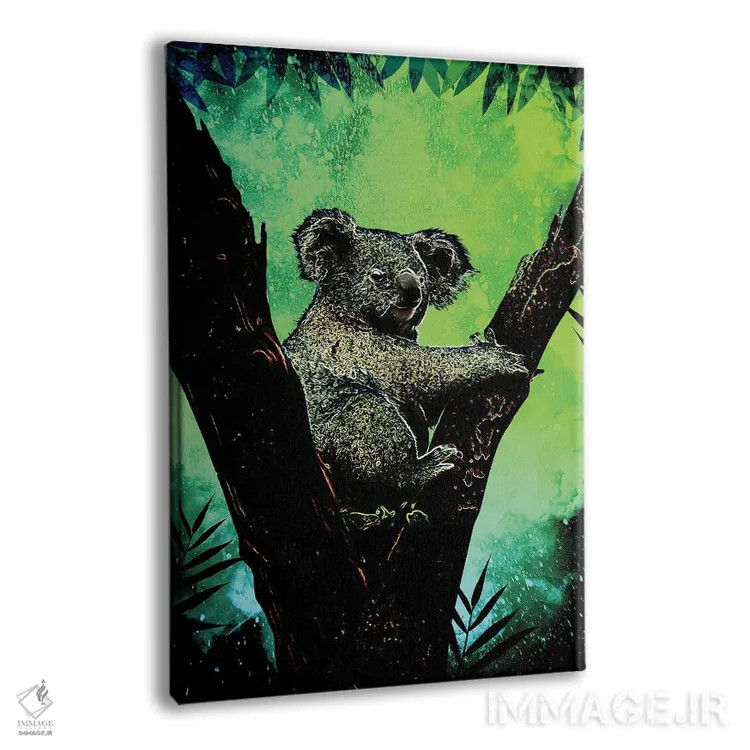 تابلو دکوراتیو روح کوآلا اثر دانی آرت - نمای پرسپکتیو محصول