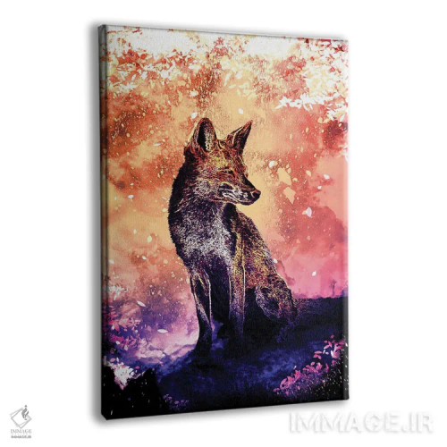 تابلو دکوراتیو روح روباه اثر دانی آرت - نمای پرسپکتیو محصول