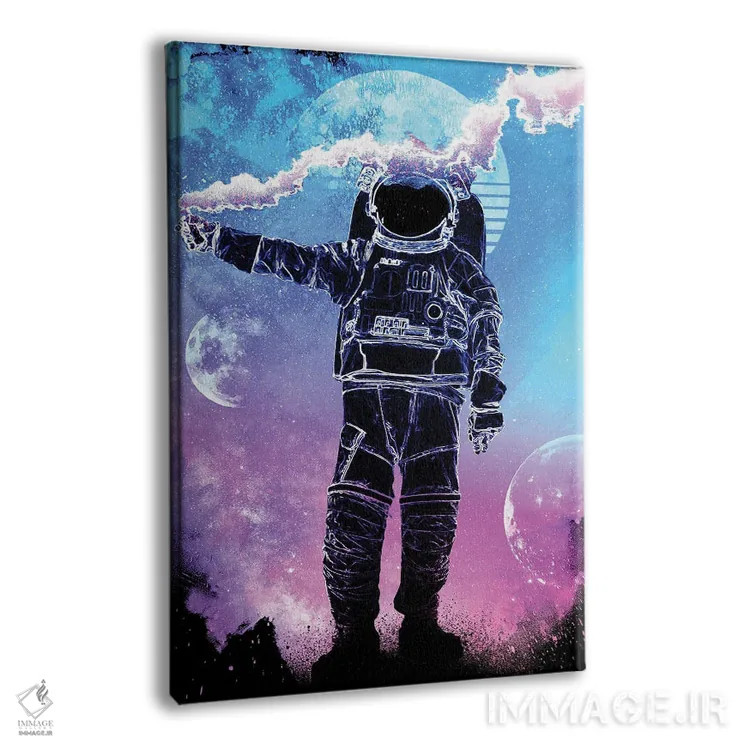 تابلو دکوراتیو روح فضانورد اثر دانی آرت - نمای پرسپکتیو محصول
