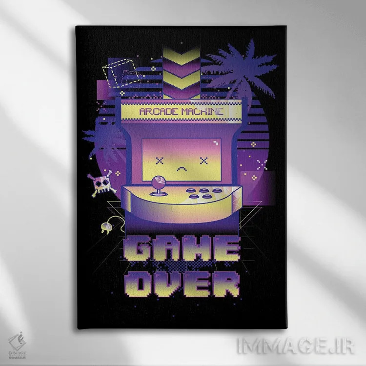 تابلو دکوراتیو پایان بازی اثر دانی آرت - نمای روبهرو روی دیوار