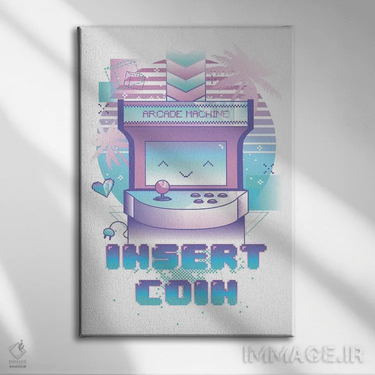 تابلو دکوراتیو سکه وارد کنید اثر دانی آرت - نمای روبهرو روی دیوار