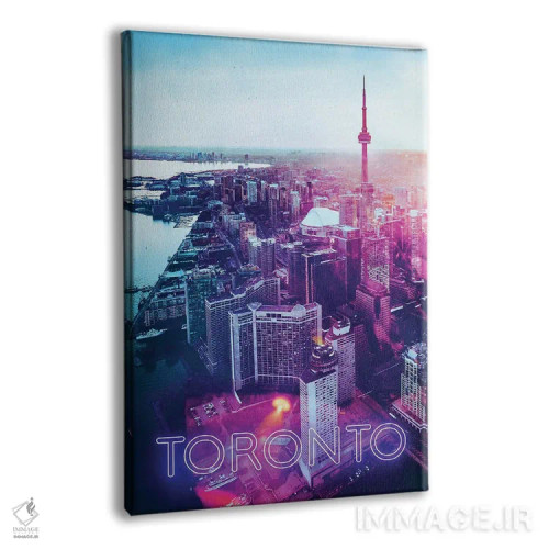 تابلو دکوراتیو طلوع خورشید در تورنتو اثر دانی آرت - نمای پرسپکتیو محصول