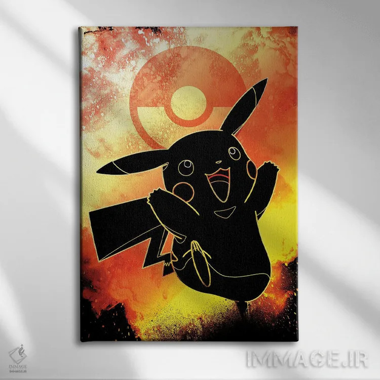 تابلو دکوراتیو روح جنگجوی تندر اثر دانی آرت - نمای روبهرو روی دیوار