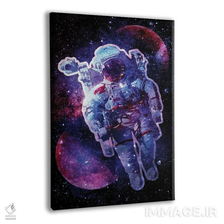 تابلو دکوراتیو گمشده در فضا اثر دانی آرت - نمای پرسپکتیو محصول