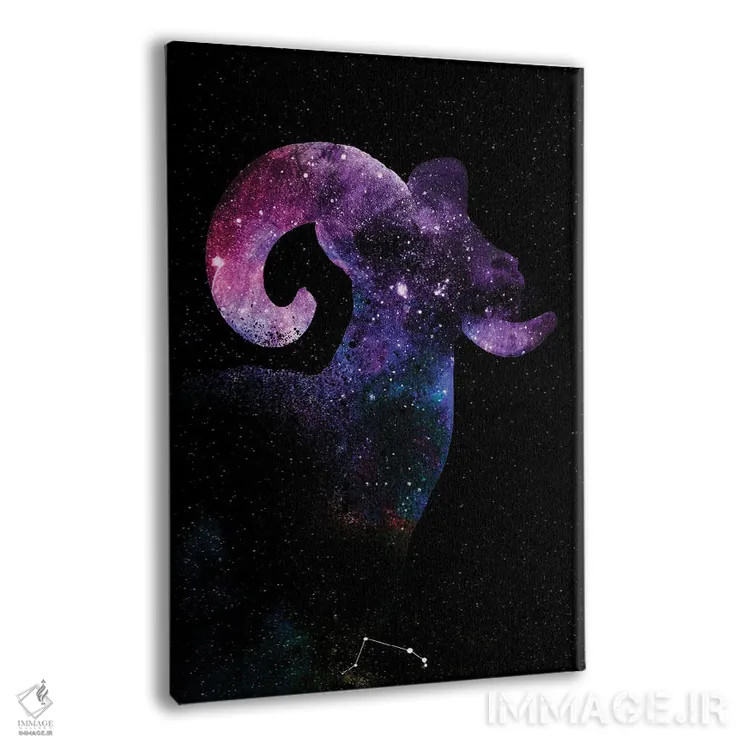 تابلو دکوراتیو کهکشان بره اثر دانی آرت - نمای پرسپکتیو محصول
