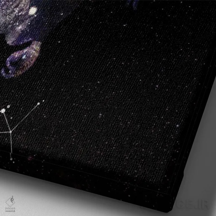 تابلو دکوراتیو کهکشان عقاب اثر دانی آرت - نمای نزدیک بافت بوم