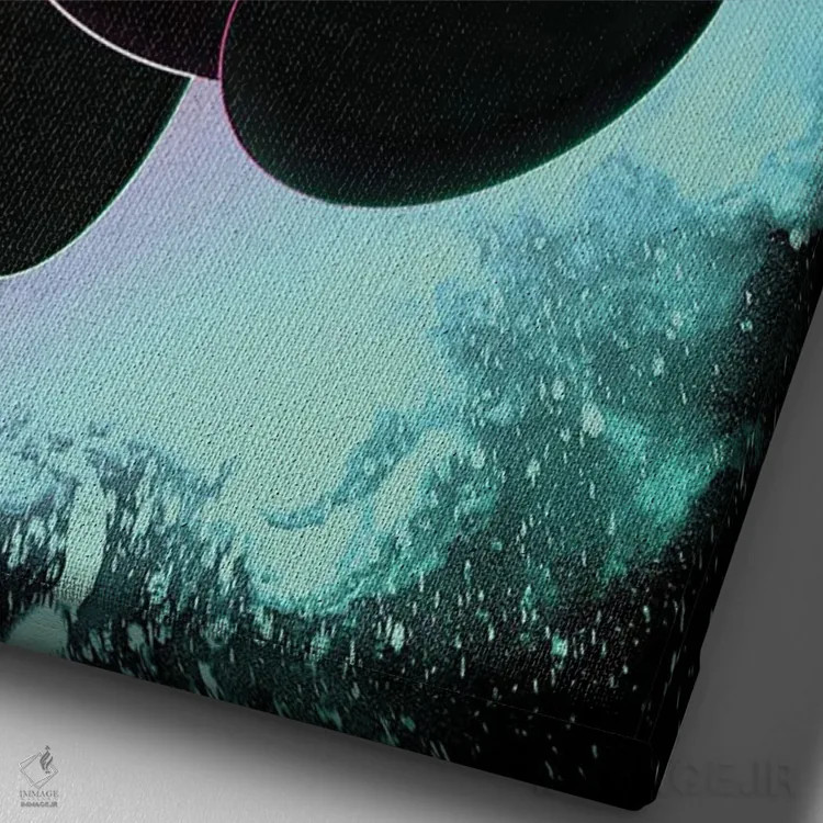 تابلو دکوراتیو روح سرزمین رویا اثر دانی آرت - نمای نزدیک بافت بوم