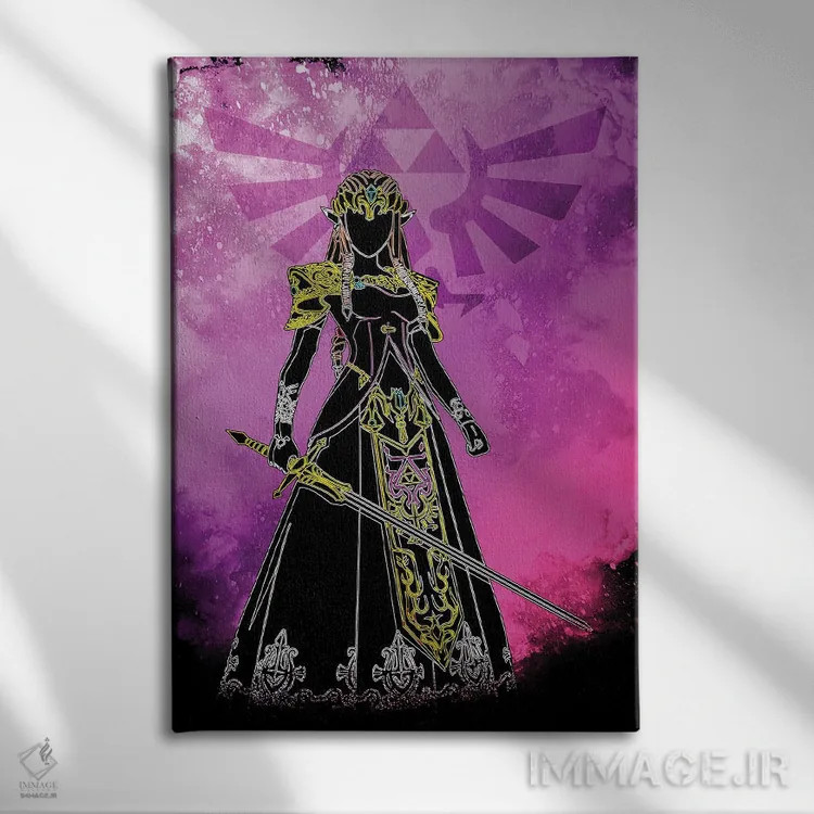 تابلو دکوراتیو روح شاهدخت اثر دانی آرت - نمای روبهرو روی دیوار