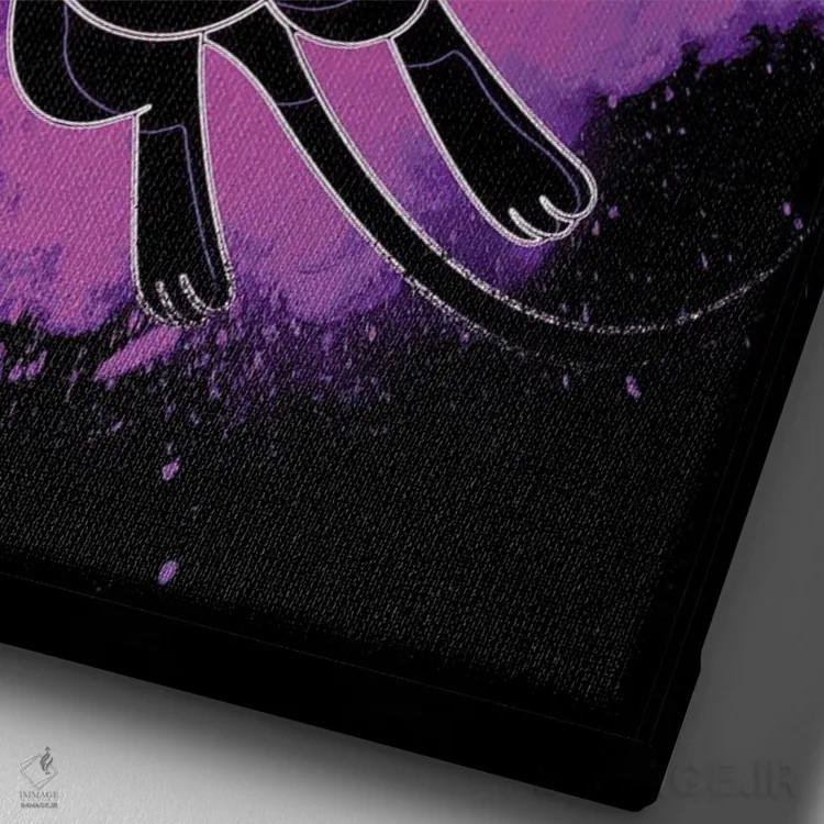 تابلو دکوراتیو روح افسانه اثر دانی آرت - نمای نزدیک بافت بوم