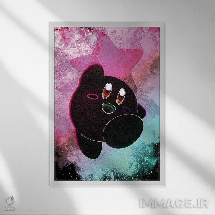 تابلو دکوراتیو روح سرزمین رویا اثر دانی آرت - نمای قابدار سفید