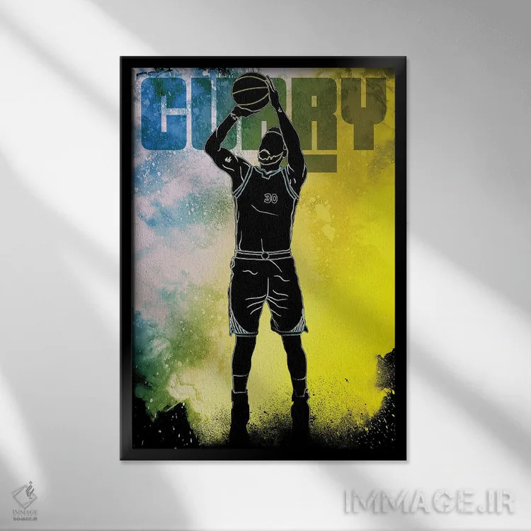 تابلو دکوراتیو روح صورت کودک اثر دانی آرت - نمای قابدار مشکی