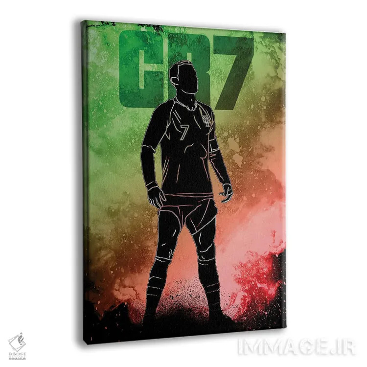 تابلو دکوراتیو روح CR7 اثر دانی آرت - نمای پرسپکتیو محصول