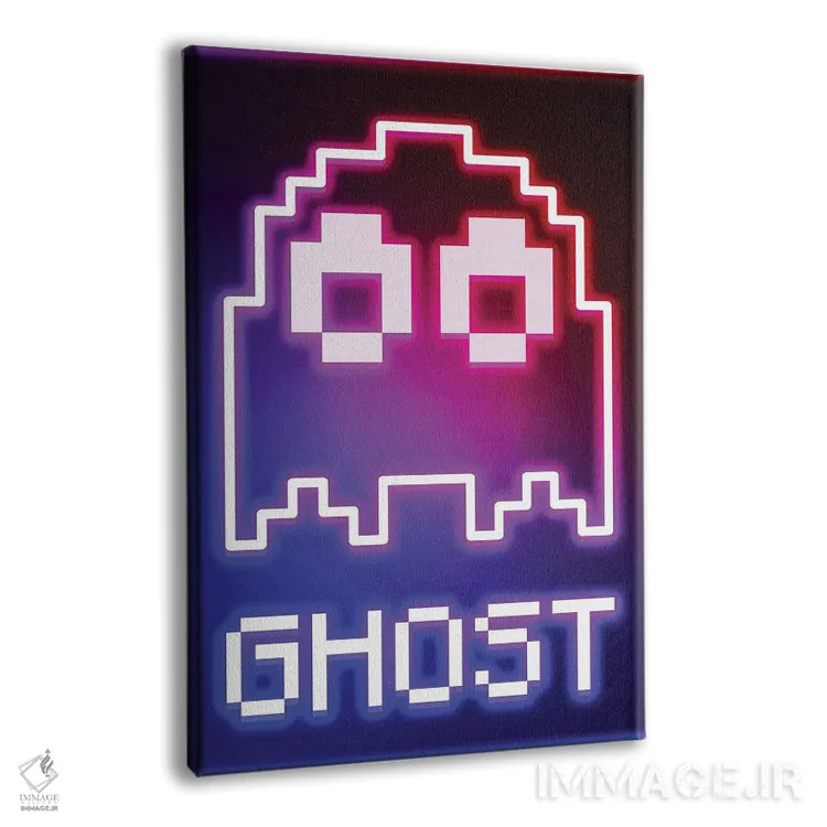 تابلو دکوراتیو روح نئونی اثر دانی آرت - نمای پرسپکتیو محصول