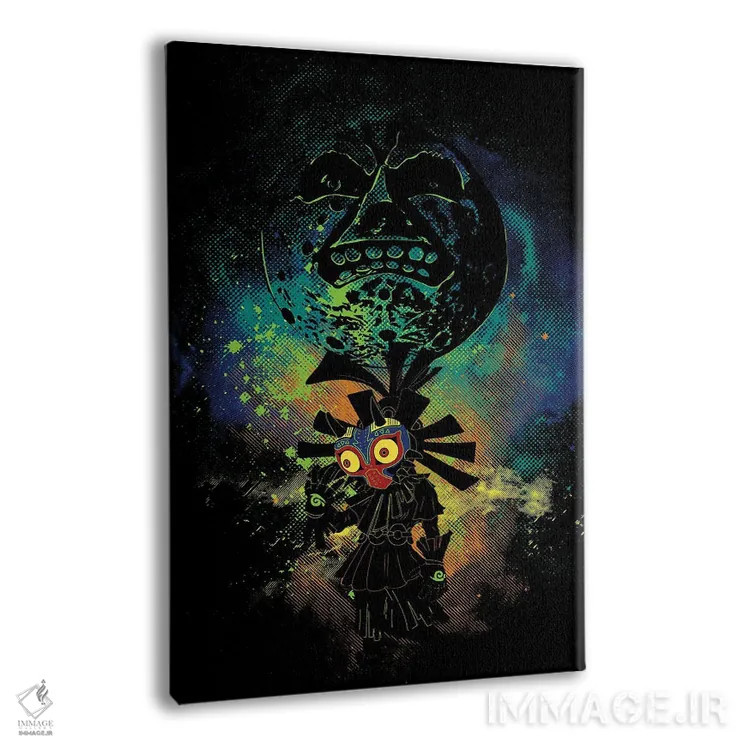 تابلو دکوراتیو هنر ماسک اثر دانی آرت - نمای پرسپکتیو محصول