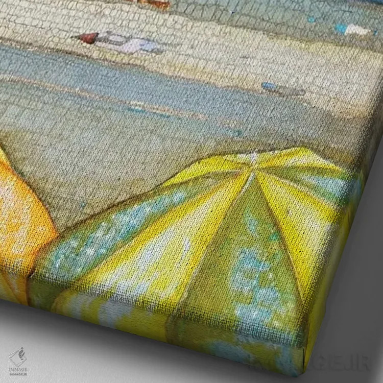 تابلو دکوراتیو اول پطرس ۱:۶ اثر دنی فیلیپس - نمای نزدیک بافت بوم