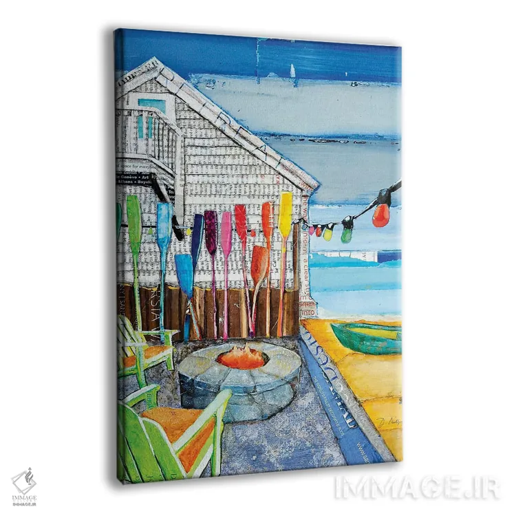 تابلو دکوراتیو منظره دریا اثر دنی فیلیپس - نمای پرسپکتیو محصول