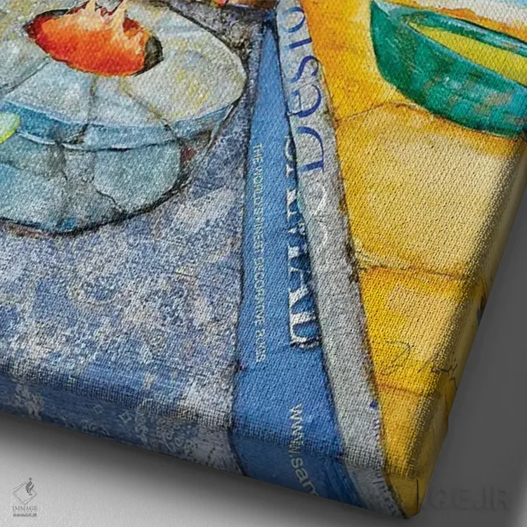 تابلو دکوراتیو منظره دریا اثر دنی فیلیپس - نمای نزدیک بافت بوم