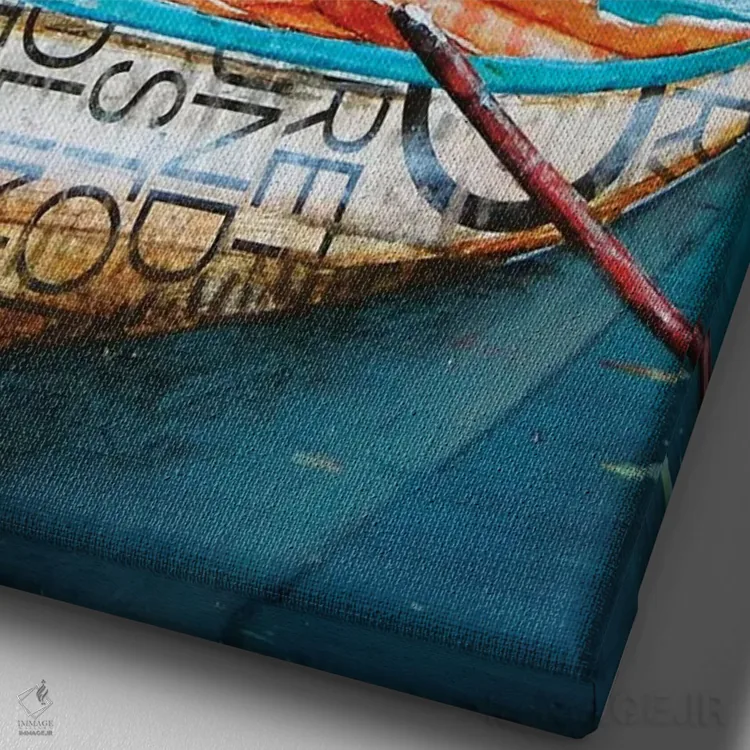 تابلو دکوراتیو آرامش خداوند اثر دنی فیلیپس - نمای نزدیک بافت بوم