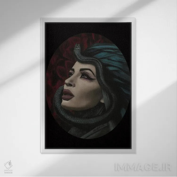 تابلو دکوراتیو دیوسا اثر دیینزو - نمای قابدار سفید