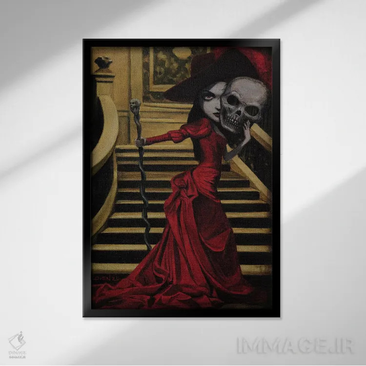 تابلو دکوراتیو لا فانتاسما اثر دیینزو - نمای قابدار مشکی