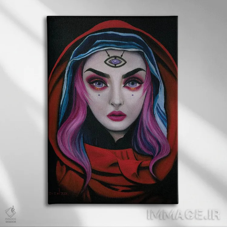 تابلو دکوراتیو عرفان اثر دیینزو - نمای روبهرو روی دیوار