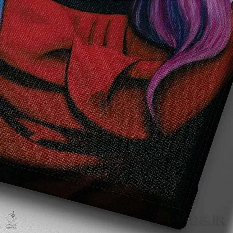 تابلو دکوراتیو عرفان اثر دیینزو - نمای نزدیک بافت بوم