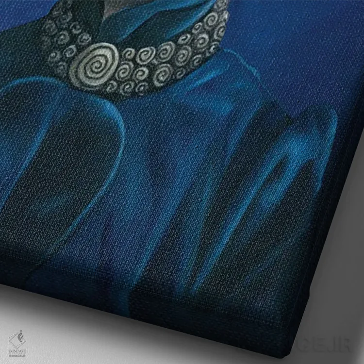 تابلو دکوراتیو تجمل اثر دیینزو - نمای نزدیک بافت بوم