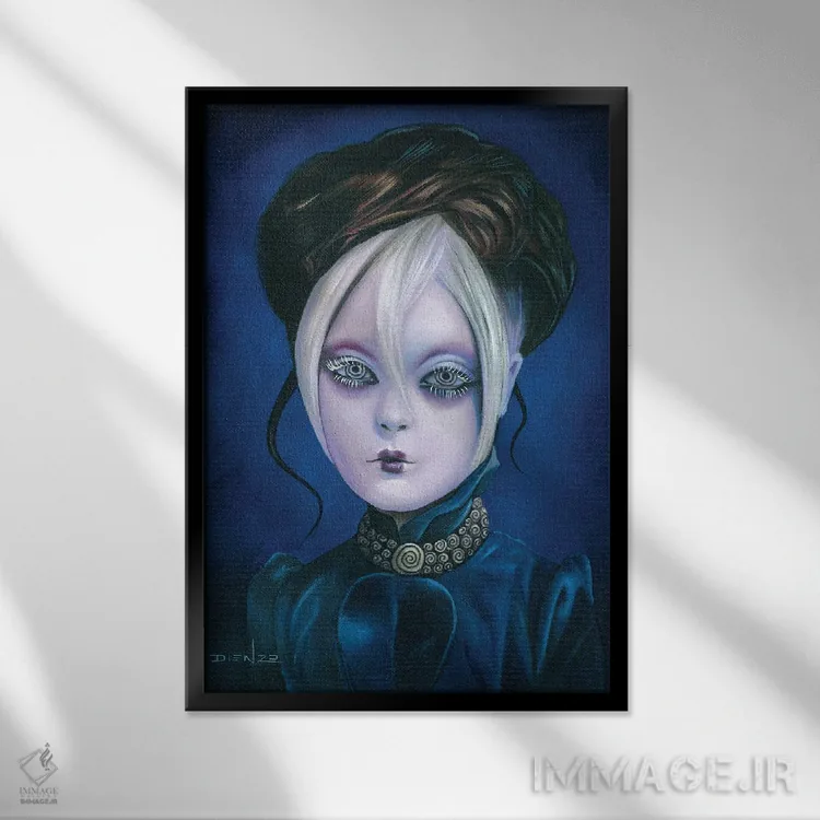 تابلو دکوراتیو تجمل اثر دیینزو - نمای قابدار مشکی