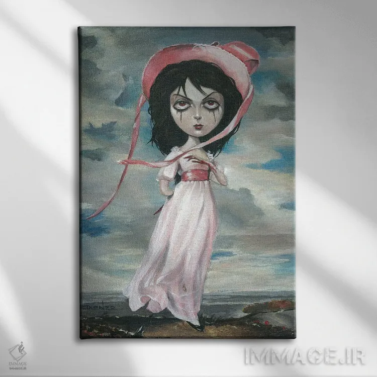 تابلو دکوراتیو اتمام کار پینکی اثر دیینزو - نمای روبهرو روی دیوار