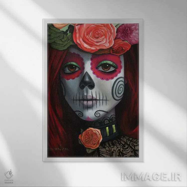 تابلو دکوراتیو ماریسلا اثر دیینزو - نمای قابدار سفید