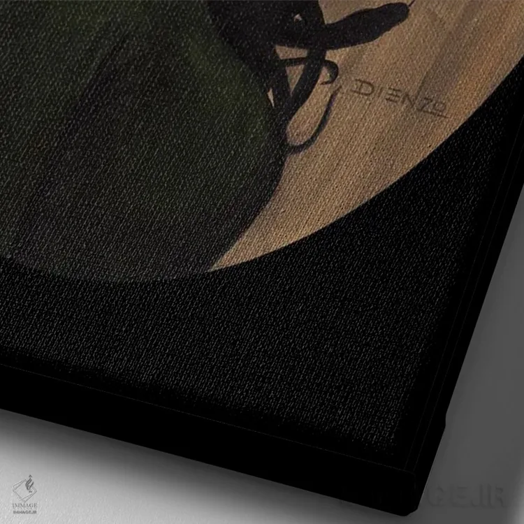 تابلو دکوراتیو سدوسا اثر دیینزو - نمای نزدیک بافت بوم