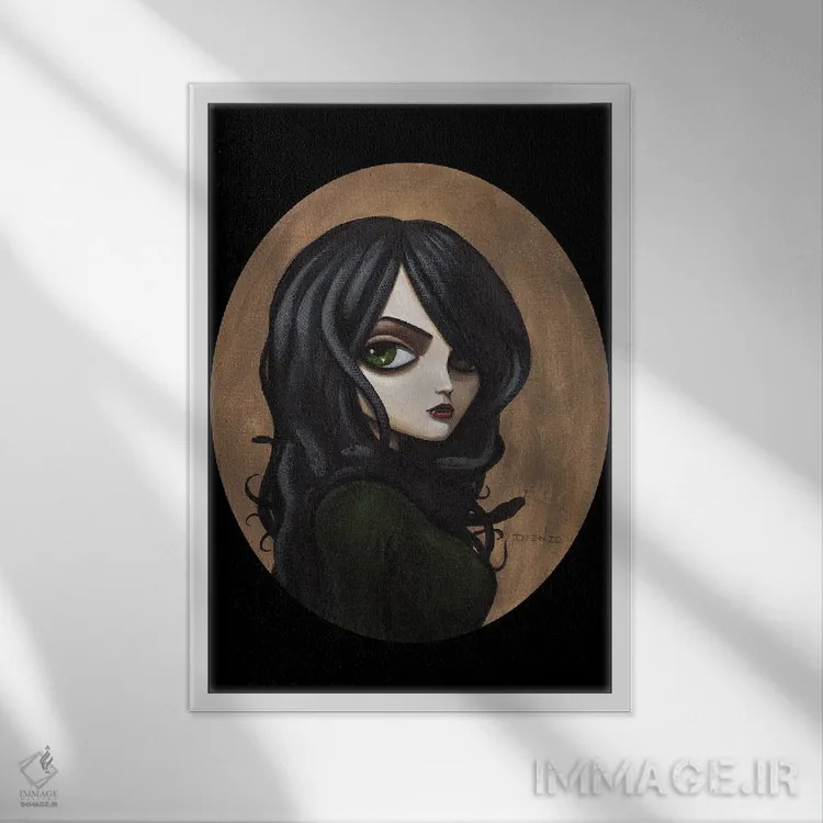 تابلو دکوراتیو سدوسا اثر دیینزو - نمای قابدار سفید