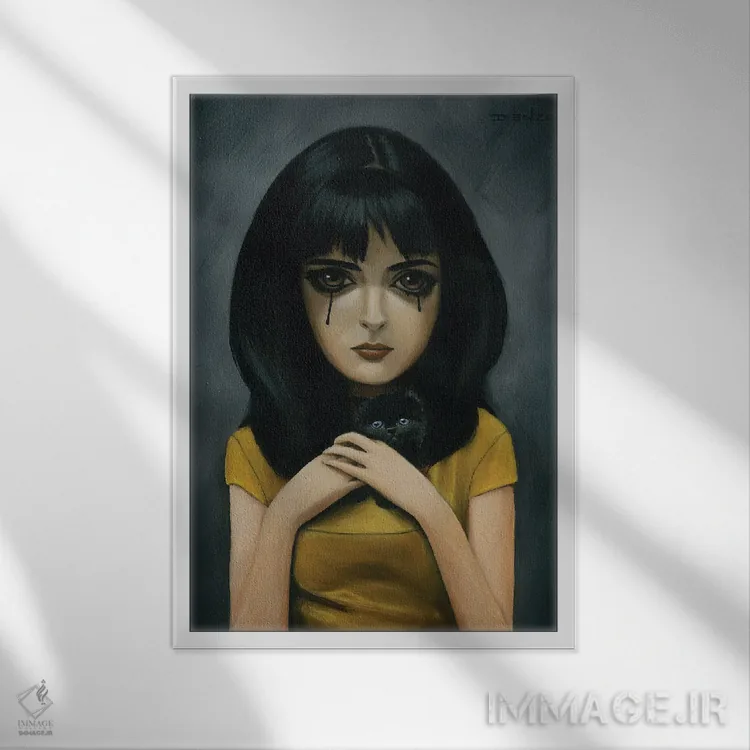 تابلو دکوراتیو سرگردان اثر دیینزو - نمای قابدار سفید