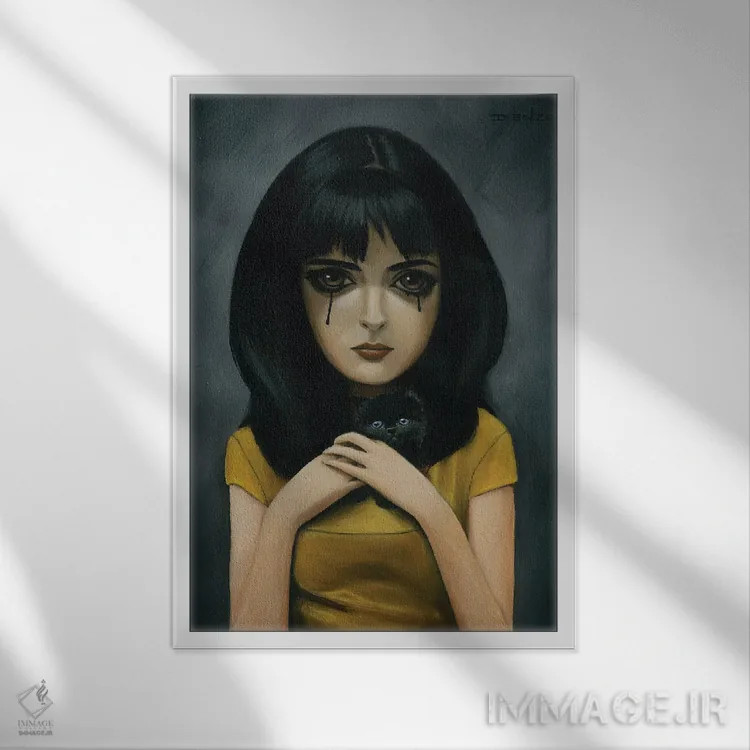 تابلو دکوراتیو سرگردان اثر دیینزو - نمای قابدار سفید