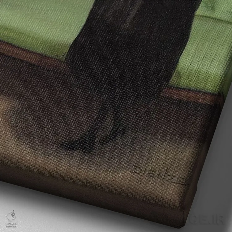 تابلو دکوراتیو کار ویکتوریا اثر دیینزو - نمای نزدیک بافت بوم