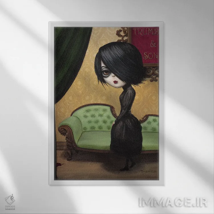 تابلو دکوراتیو کار ویکتوریا اثر دیینزو - نمای قابدار سفید