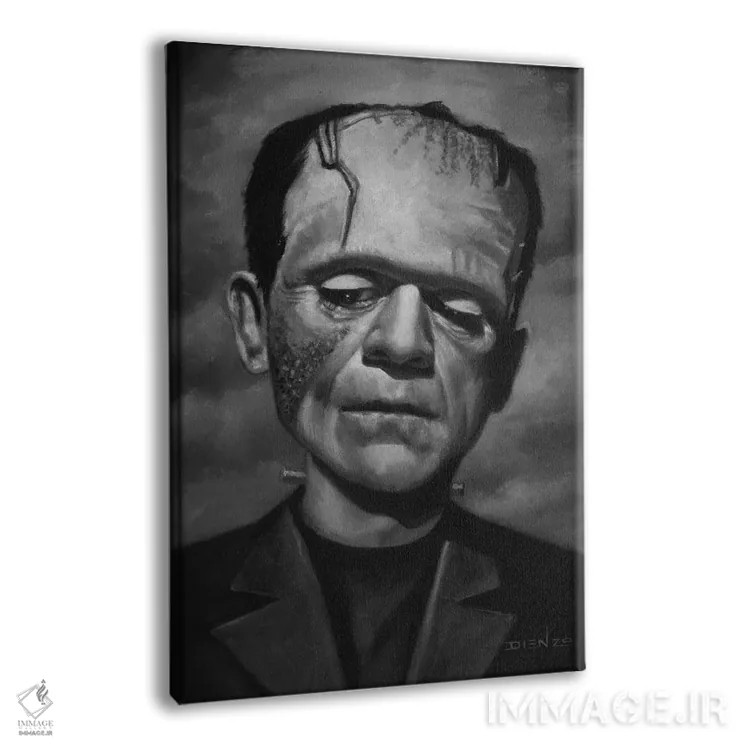 تابلو دکوراتیو فرانکنشتاین اثر دیینزو - نمای پرسپکتیو محصول