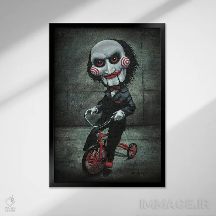 تابلو دکوراتیو اره کشی بیلی اثر دیینزو - نمای قابدار مشکی