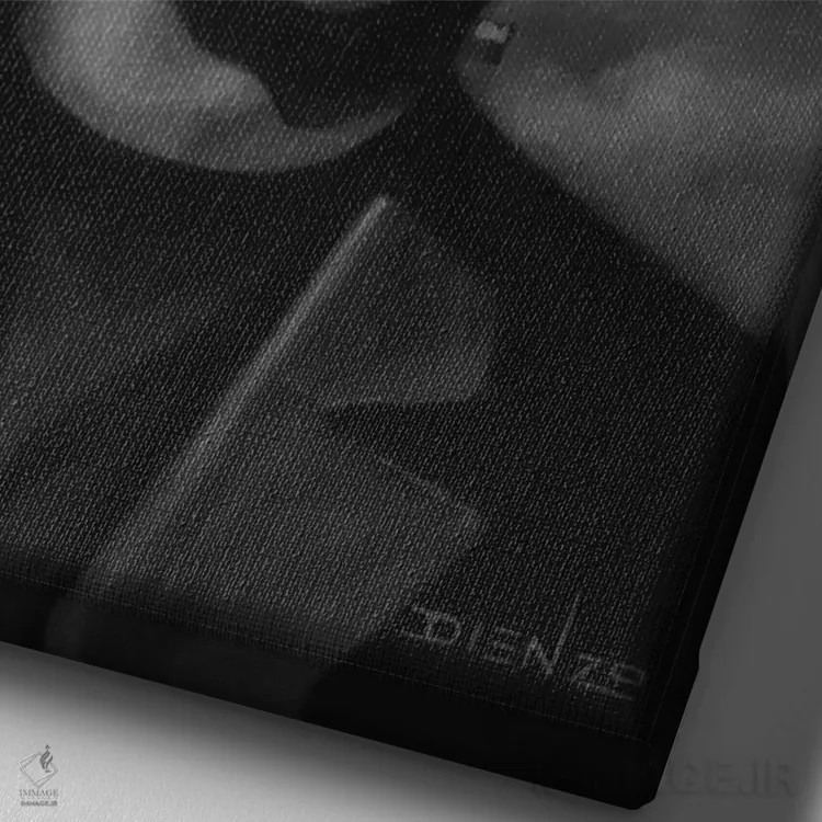 تابلو دکوراتیو فرانکنشتاین اثر دیینزو - نمای نزدیک بافت بوم